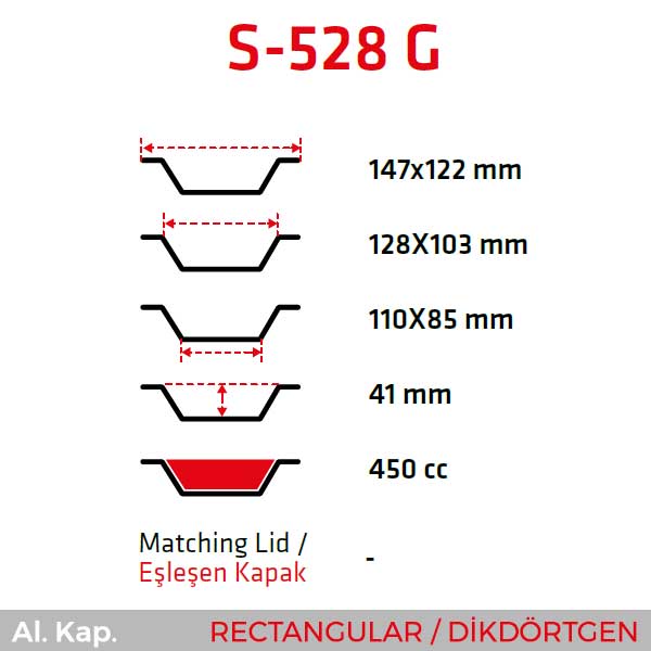 Alüminyum Kap S-528-G