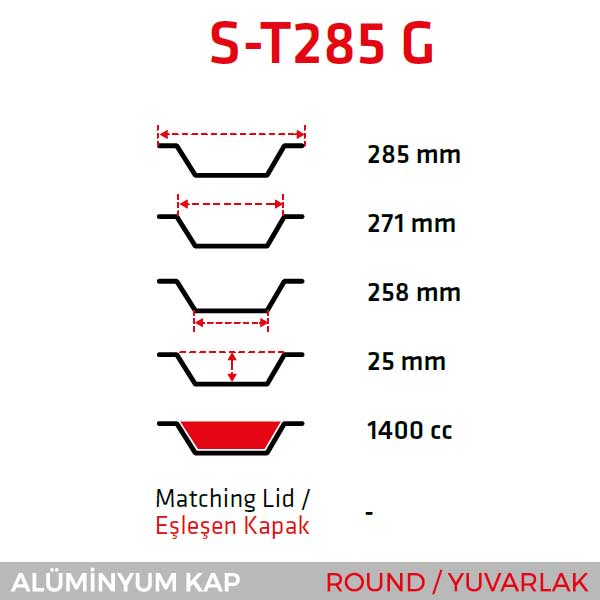 Alüminyum Kap S-T285-G
